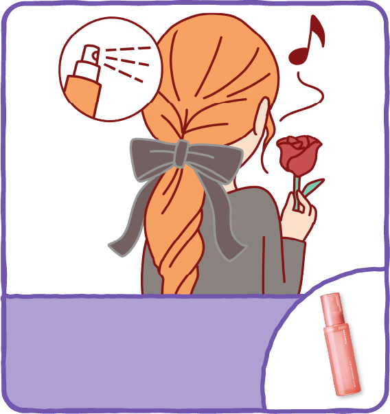 お呼ばれくるりんぱバレッタどめ