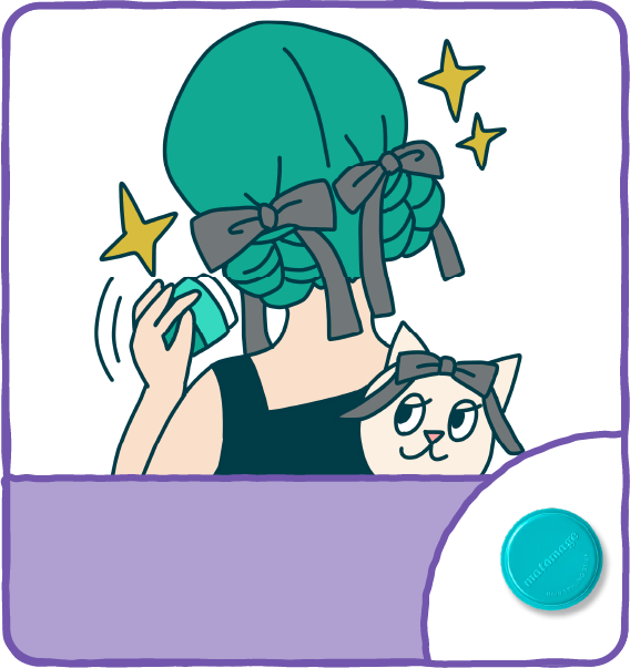 こなれリボンツインお団子