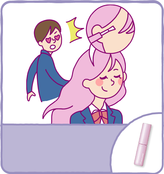 好きぴとすれ違い横顔盛れ