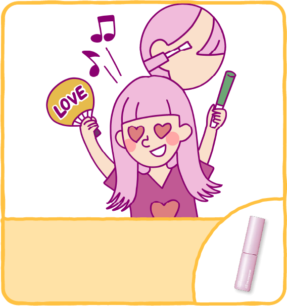 ライブ耐久ブロック前髪